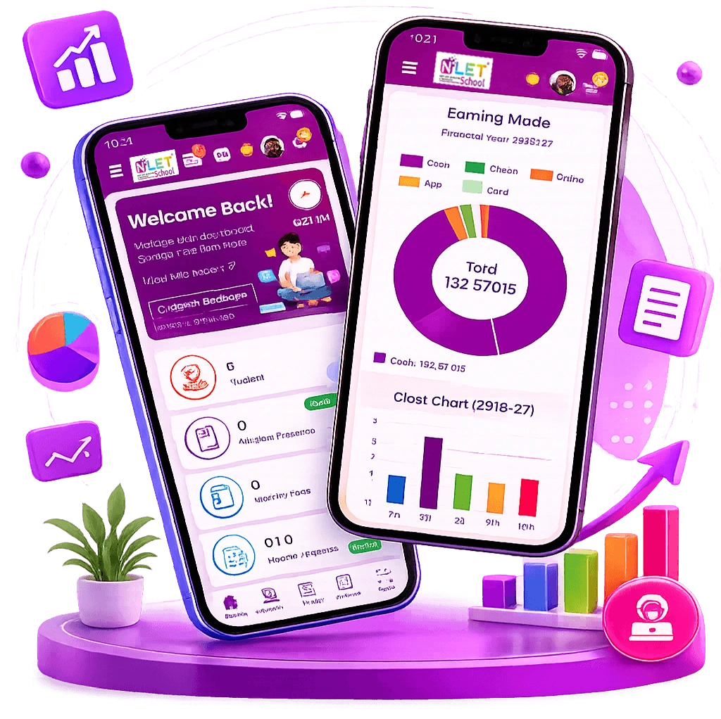 NLET School Mobile App for Android and iOS