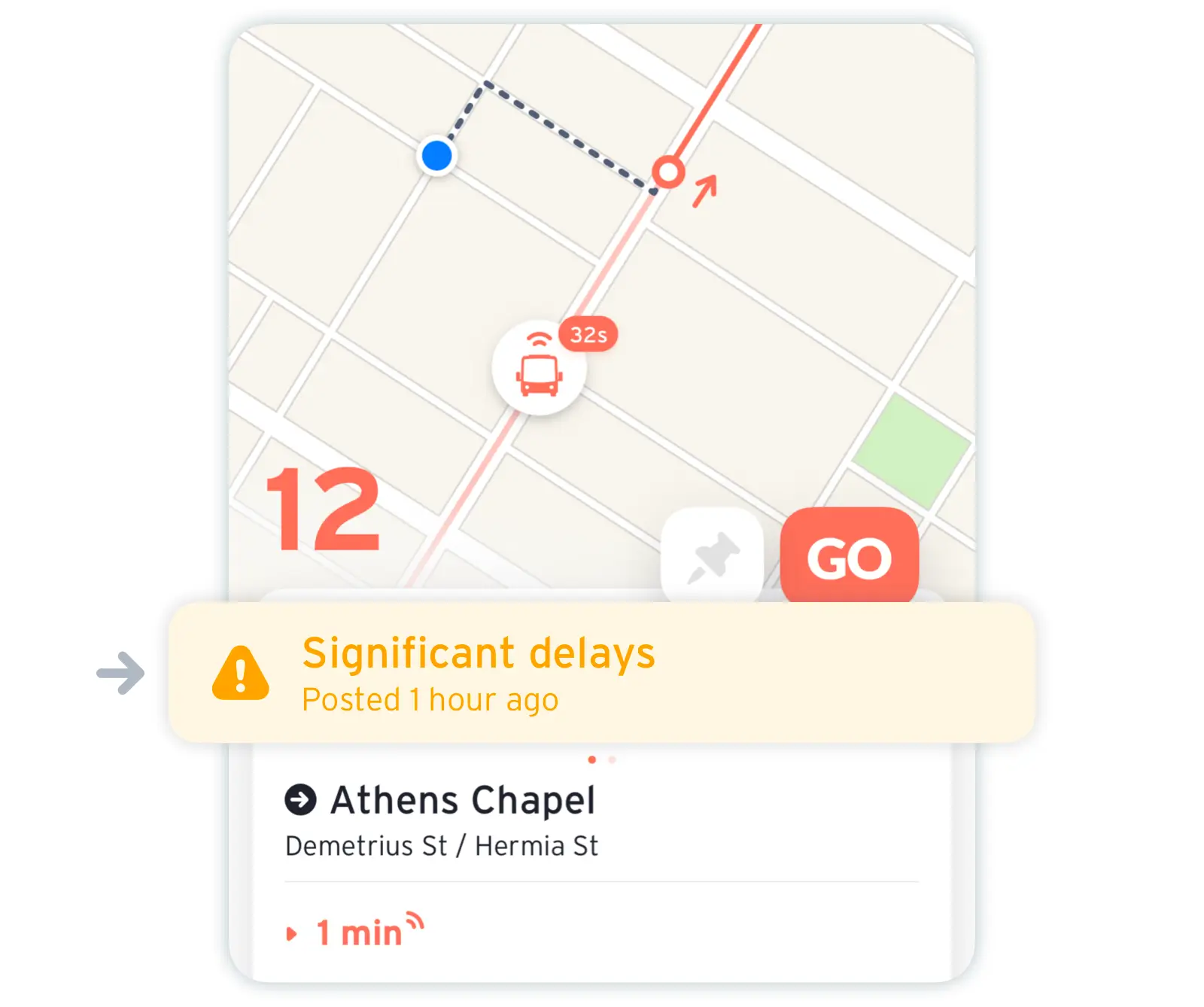 Alerts for Bus Timings
